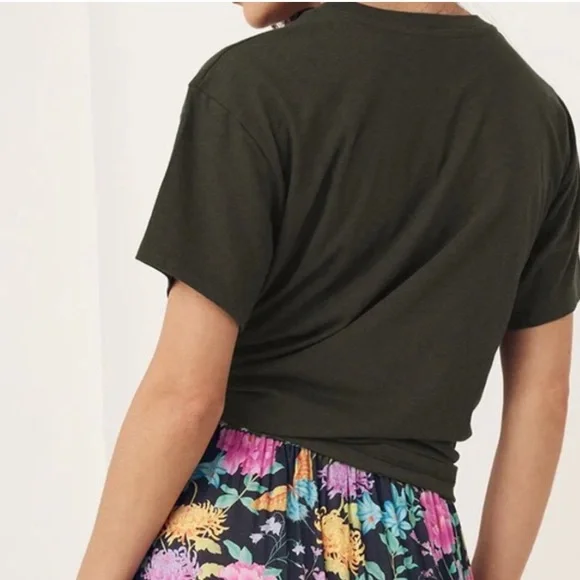 Spell Dark brown drifting w the wind Eagle Graphic T-Shirt Pima cotton - Picture 2 of 6